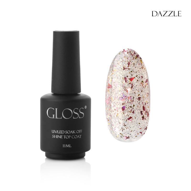 GLOSS Shine top coat Dazzle toplar, 11 ml